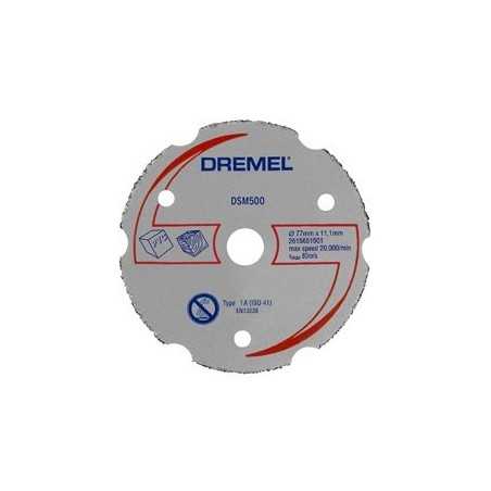 Disque à tronçonner multi-usage en carbure, pour DREMEL® DSM20 (DSM500) | e-bricolage