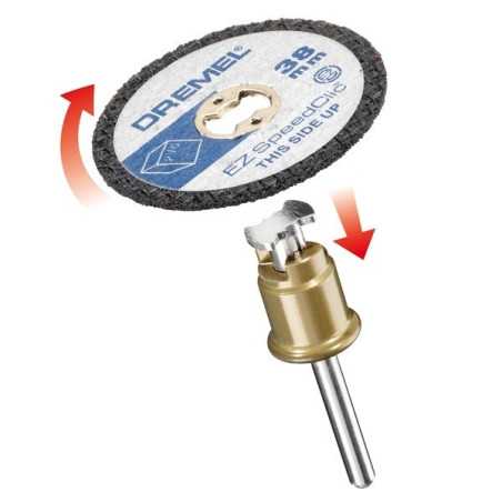 DREMEL® EZ SpeedClic : pack de 5 disques à tronçonner pour la découpe des plastiques. (SC476) | e-bricolage