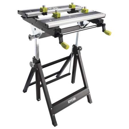 établi aluminium pliable orientable avec réglage hauteur, table 600 x 570 x 790 - 1060 mm - 12.5 kg | e-bricolage