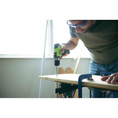 perceuse visseuse 12 V - 1 vitesse - 25 Nm - 24 positions - mandrin 10 mm - 1 batterie Lithium-Ion 1,3 Ah | e-bricolage