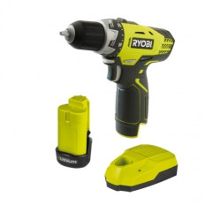 perceuse visseuse 12 V - 1 vitesse - 25 Nm - 24 positions - mandrin 10 mm - 1 batterie Lithium-Ion 1,3 Ah | e-bricolage