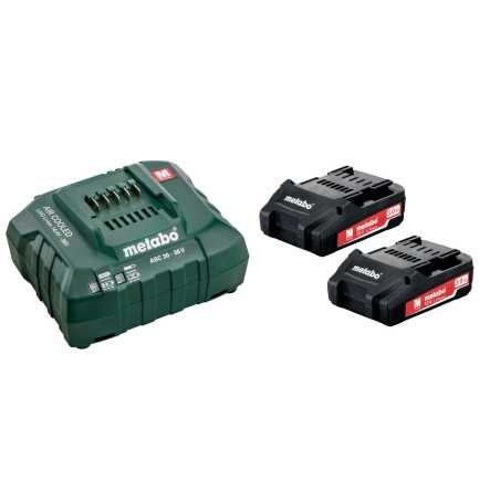 Batterie et Chargeur METABO BASIC SET 2 x 3.0 Ah 685107000 | e-bricolage