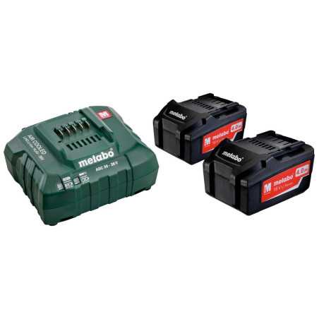 Batterie et Chargeur METABO BASIC SET 2 X 4.0 Ah 685050000 | e-bricolage