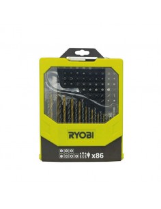 Coffret perçage vissage 86 accessoires Ryobi RAK86MIXC | e-bricolage