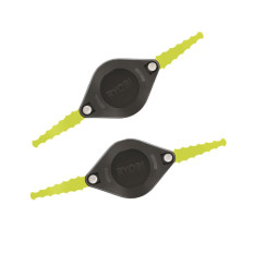 Lot de 2 têtes double lames Ryobi RAC139 pour coupe-bordures sur batterie | e-bricolage