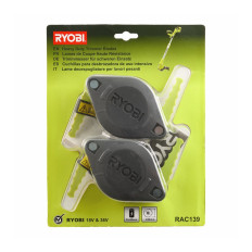 Lot de 2 têtes double lames Ryobi RAC139 pour coupe-bordures sur batterie | e-bricolage