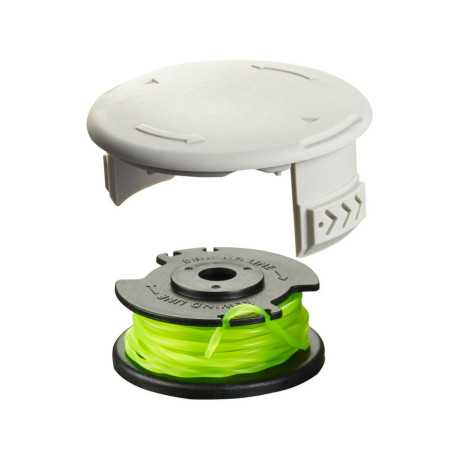 Bobine simple Ryobi RAC412 fil torsadé Ø 2 mm + couvercle pour coupe-bordures sur batterie | e-bricolage