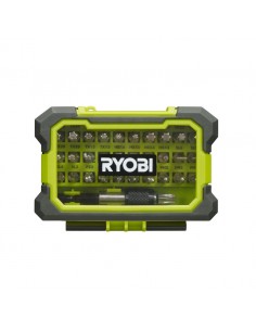 Coffret antichocs 32 accessoires couleur mixtes tous vissages Ryobi RAK32MSD | e-bricolage