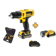 Perceuse Visseuse DEWALT 10,8 Volts 3 batteries + lampe DCD710C3F | e-bricolage