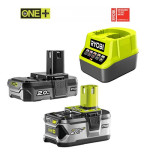 Pack chargeur et batterie 18V 4Ah et 2Ah Ryobi RC18120-242 ONE+ | e-bricolage