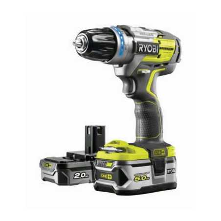 Perceuse visseuse à percussion brushless 18V R18PDBL-252S RYOBI | e-bricolage