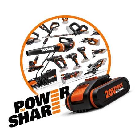 Taille haie 20 V Worx WG259E.5 | e-bricolage