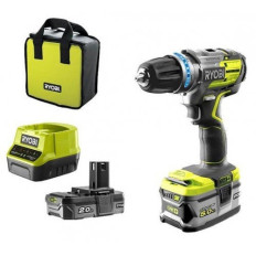 Perceuse visseuse à percussion brushless 18V R18PDBL-252S RYOBI | e-bricolage