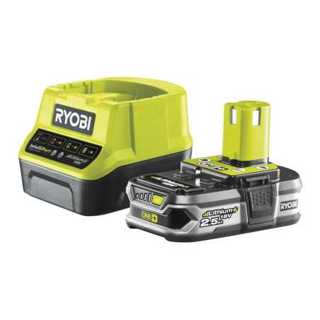 Pack chargeur et batterie 18V 2,5Ah Ryobi one+ RC18120-125 | e-bricolage