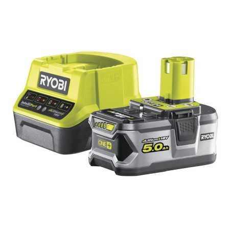 Pack chargeur et batterie 18V 5Ah Ryobi one+ RC18120-150 | e-bricolage