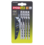 Coffret 5 lames baïonnette pour scie sauteuse Ryobi RAK05JSBFC | e-bricolage