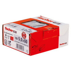 Vis à bois INOX Power FPF-ST 5x60 A2P 100 U Fischer | e-bricolage