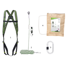 Kit harnais stop chute toiture Kratos safety FA8010400 | e-bricolage