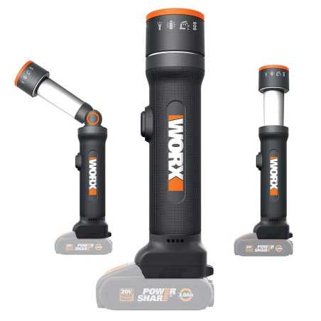 Worx lampes LED 20V 4 en 1 WX027 | e-bricolage