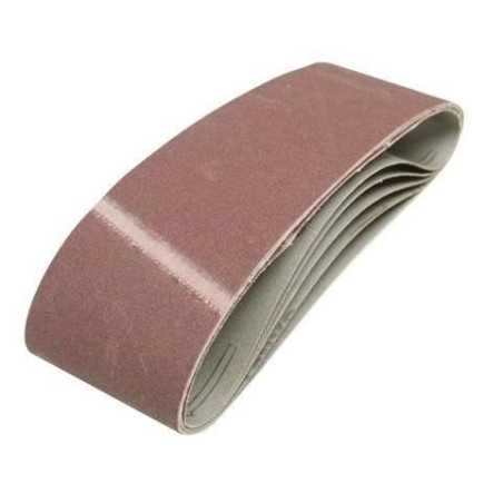 Lot de 5 bandes abrasives 75 x 533 mm Grain 120 Silverline 625574 | e-bricolage