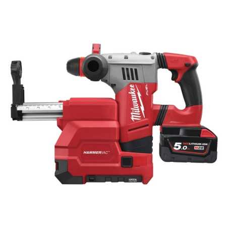 Milwaukee M28 CHPXDE-502C Perforateur Burineur avec aspirateur SDS+ FUEL 28V 4002395006779 | e-bricolage