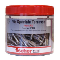 Fischer box 200 Vis inox spécial terrasse 5x50 | e-bricolage