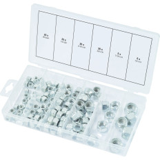 Assortiment d'écrous autoblocants UNC, 100 pcs KS TOOLS 970.0480 | e-bricolage