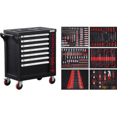 Servante d'atelier 7 tiroirs BGS TECHNIC avec 250 outils | e-bricolage
