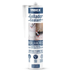 INDEX Silicones Scellant acrylique professionnel pour joints et fissures (280 ml. (Blanco) 12 pièces.) SEACRB280 | e-bricolage