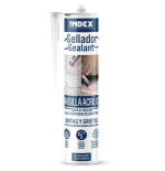 INDEX Silicones Scellant acrylique professionnel pour joints et fissures (280 ml. (Blanco) 12 pièces.) SEACRB280 | e-bricolage