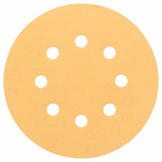 Feuille abrasive pour ponceuse excentrique 125 mm perforé avec bande auto-agrippante, Bosch Grain 80 | e-bricolage