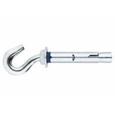 INDEX Cheville anti-rotation pour charges moyennes Crochet forgé (M8 x 60 Ø10 100 pièces.) ACHGFO10C | e-bricolage