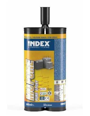 INDEX Fixations chimiques Pur epoxy 1:1. Homologuée ATE Opt.1 (600 ml. 12 pièces.) MOPURE600 | e-bricolage