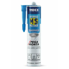INDEX Adhésifs Hybrid MS Polymer Adhesivo MS Transparent (290 ml. (Transparente) 12 pièces.) MSTR290 | e-bricolage