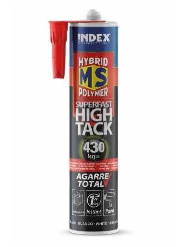 INDEX Adhésifs Hybrid MS Polymer Adhésif MS Superfast High Tack (290 ml. (Blanco) 12 pièces.) MSSF290 | e-bricolage