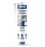 INDEX Silicones Silicone acétique universel polyvalent (280 ml. (Blanco) 12 pièces.) SIUNIB280 | e-bricolage