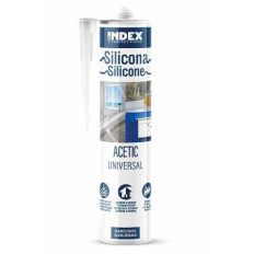 INDEX Silicones Silicone acétique universel polyvalent (280 ml. (Negro) 12 pièces.) SIUNIN280 | e-bricolage