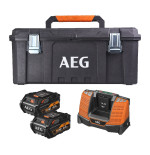 Pack chargeur + 2 batteries 18 V 6,0 Ah HIGH DEMAND SETLL1860BLTB AEG POWERTOOLS