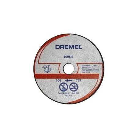 Disque à tronçonner pour métal et plastique, pour DREMEL® DSM20 (DSM510) | e-bricolage