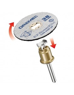 DREMED® EZ SpeedClic : pack de 5 disques à tronçonner pour la découpe des métaux. (SC456) | 8710364042821 |2615S456JC| Dremel